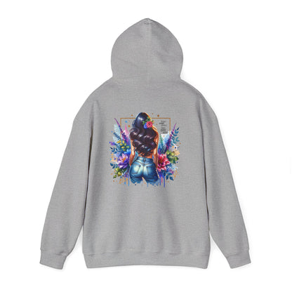 I Don`t Make Mistakes, I Just Date Them Colorful Floral Back Design Hooded Sweatshirt, Cozy Unisex Hoodie, Graphic Sweatshirt, Gift for Her, Stylish Casual Wear