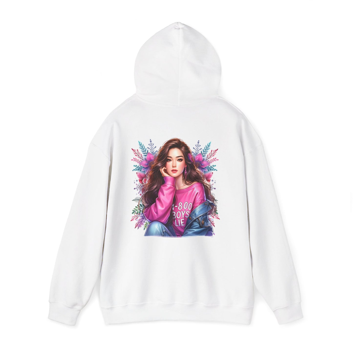 1-800-Boys-Lie Stylish Graphic Hoodie for Trendsetters, Cozy Hooded Sweatshirt, Fashionable Streetwear, Perfect Gift for Her, Everyday Comfort