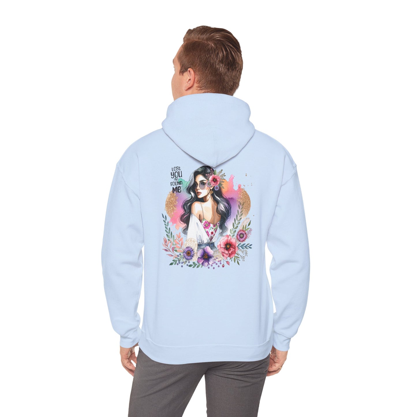 Breakup Hoodie - Unisex Hooded Sweatshirt Lost You and Found Me Design