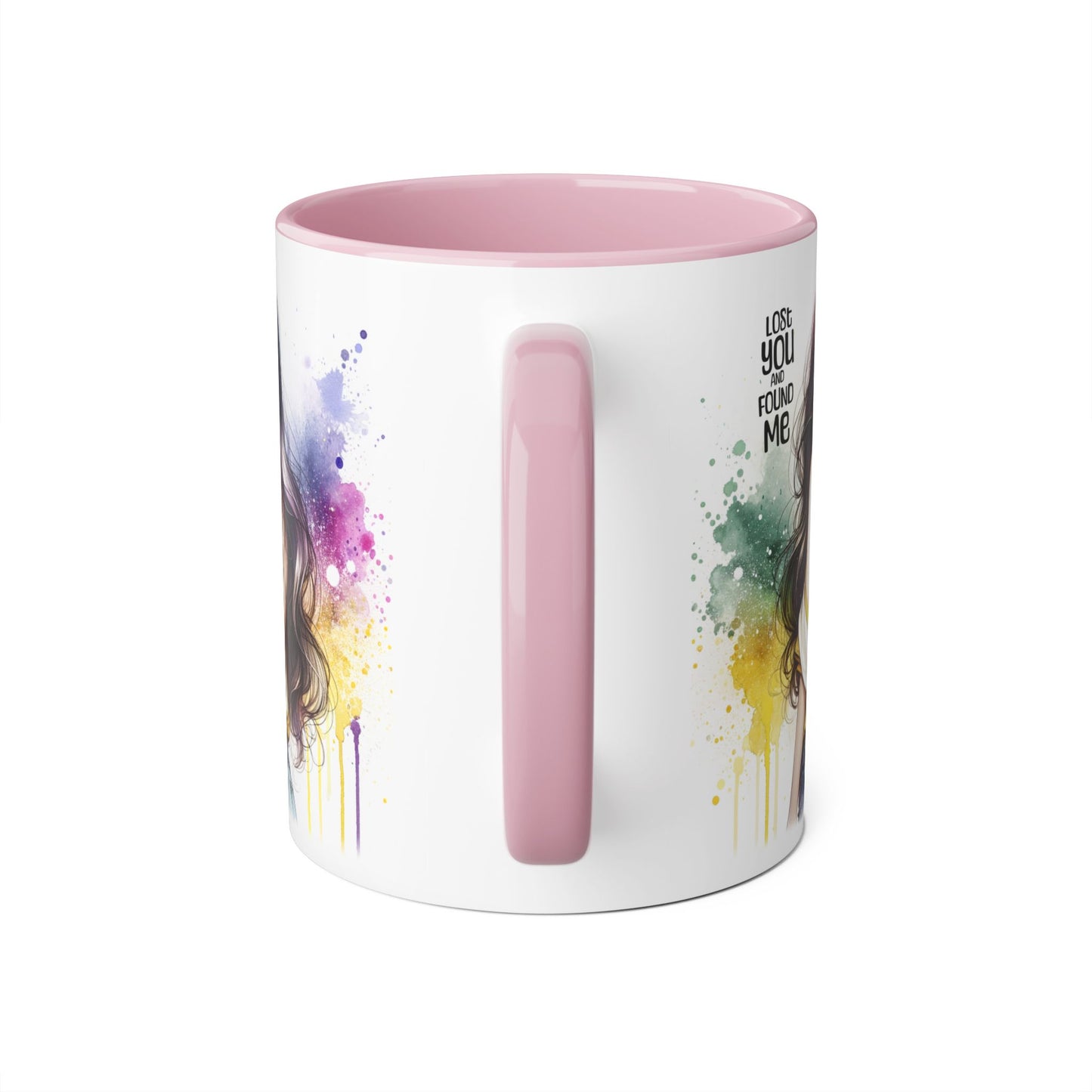Lost You and Found Me Artistic Accent Mugs | Colorful Watercolor Portraits | Inspirational Coffee Cup | Perfect Gift for Coffee Lovers, Art Enthusiasts, [...]