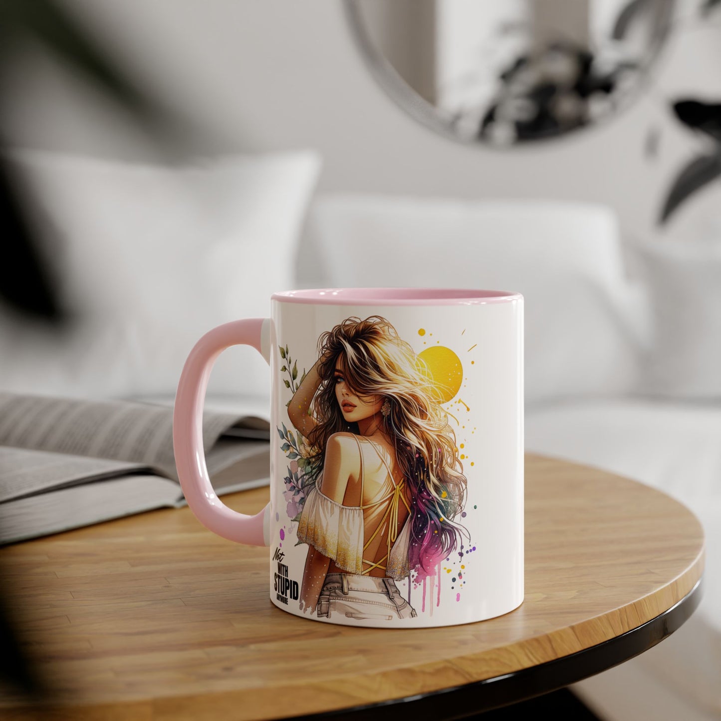 Mug - Not With Stupid Anymore Humoristic 11oz Accent Mug