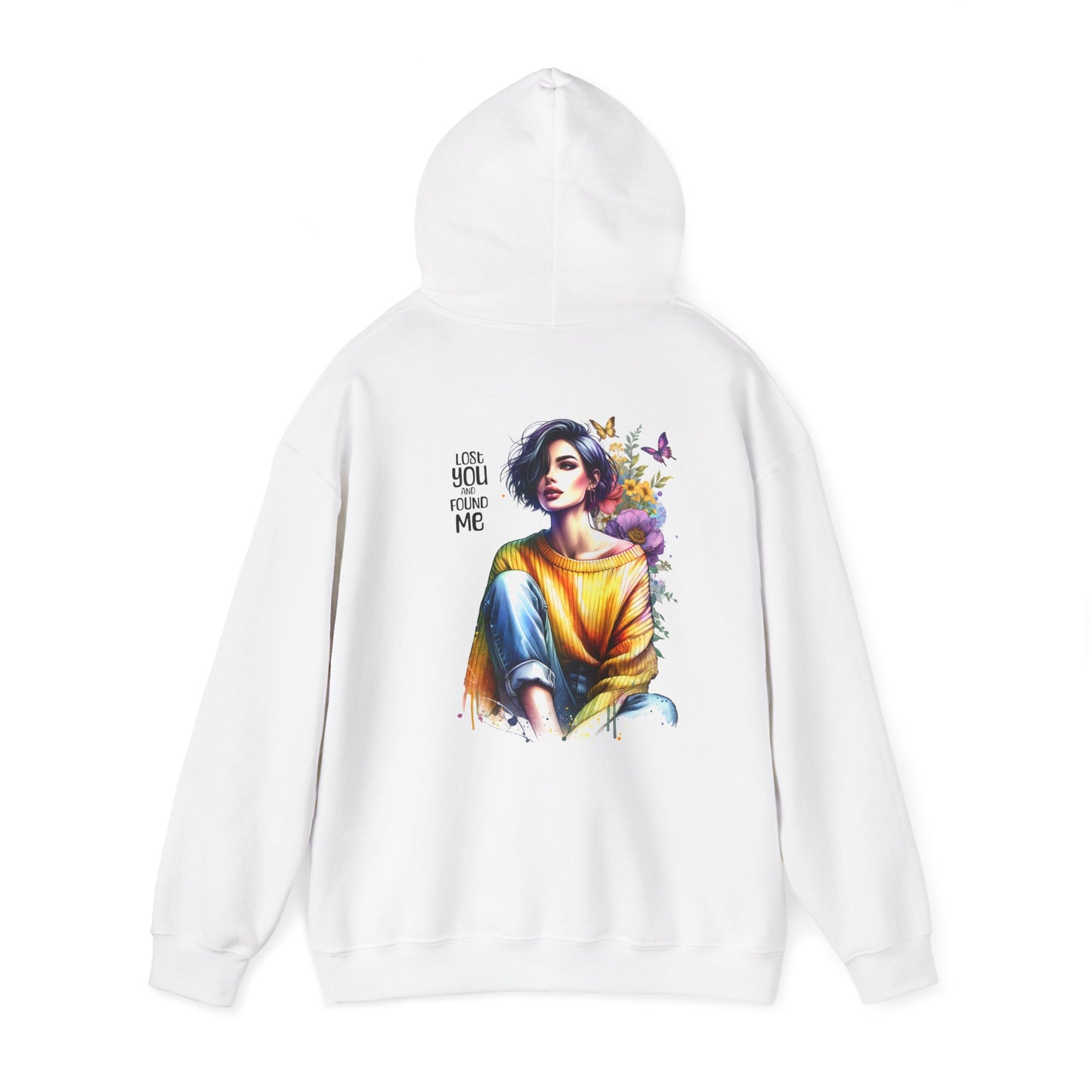 Breakup Hoodie - Unisex Hooded Sweatshirt Lost You and Found Me Design