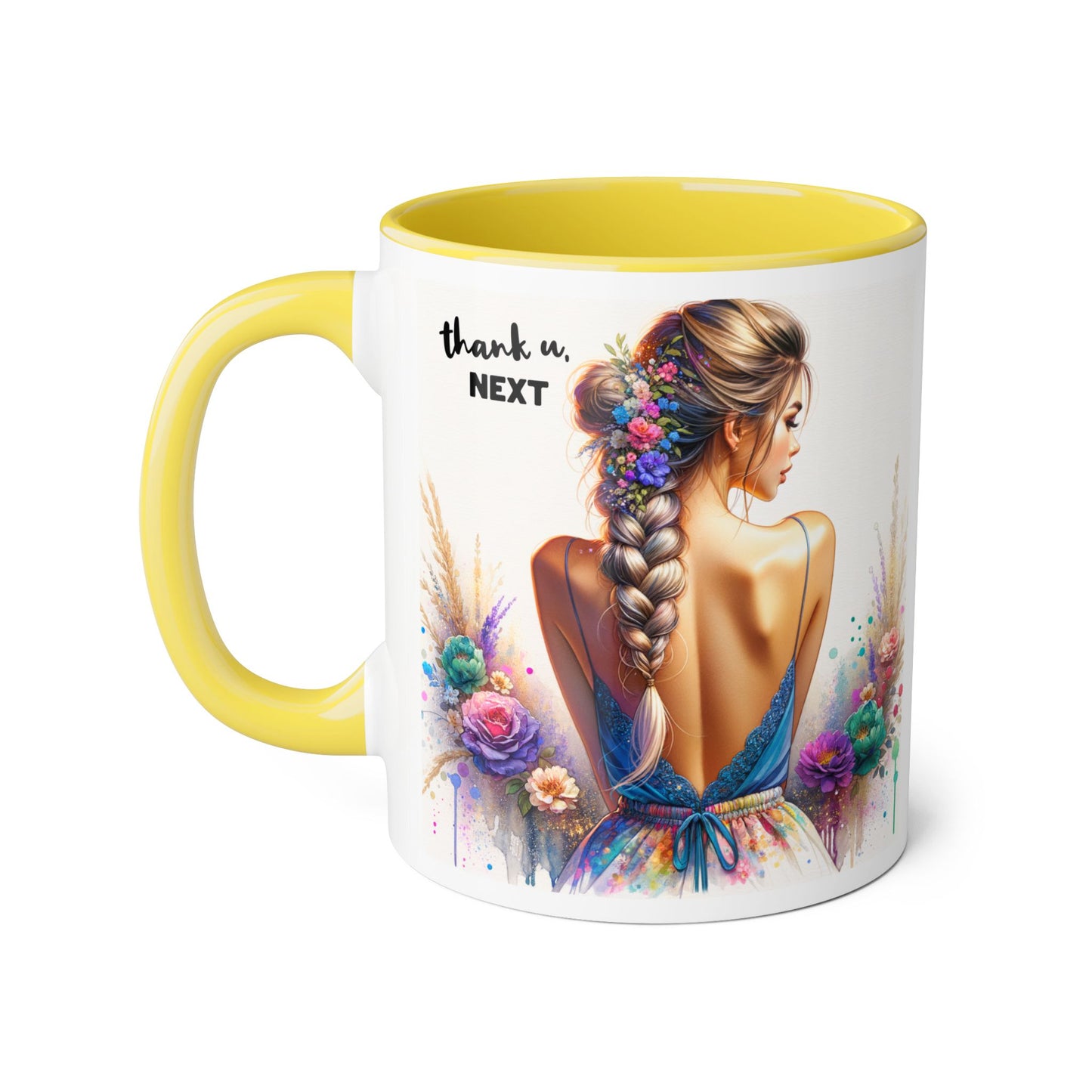 Thank U, Next Colorful Floral Thank You Mug - Perfect Gift for Friends, Birthdays, Celebrations, Coffee Lovers, Tea Time