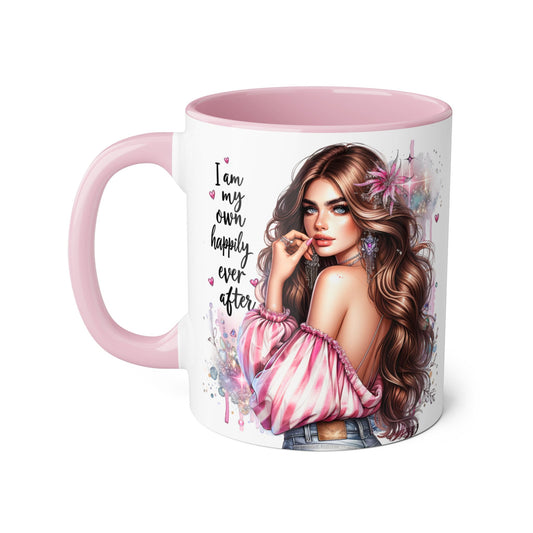 Inspirational Accent Mug - "I Am My Own Happily Ever After" 11oz