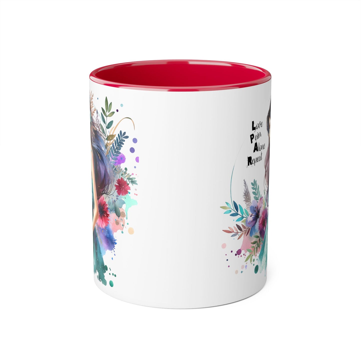 Boho Floral Accent Mug with Inspirational Quote, Perfect Gift for Tea Lovers, Home Decor, Stylish Coffee Cup, Cute Kitchenware