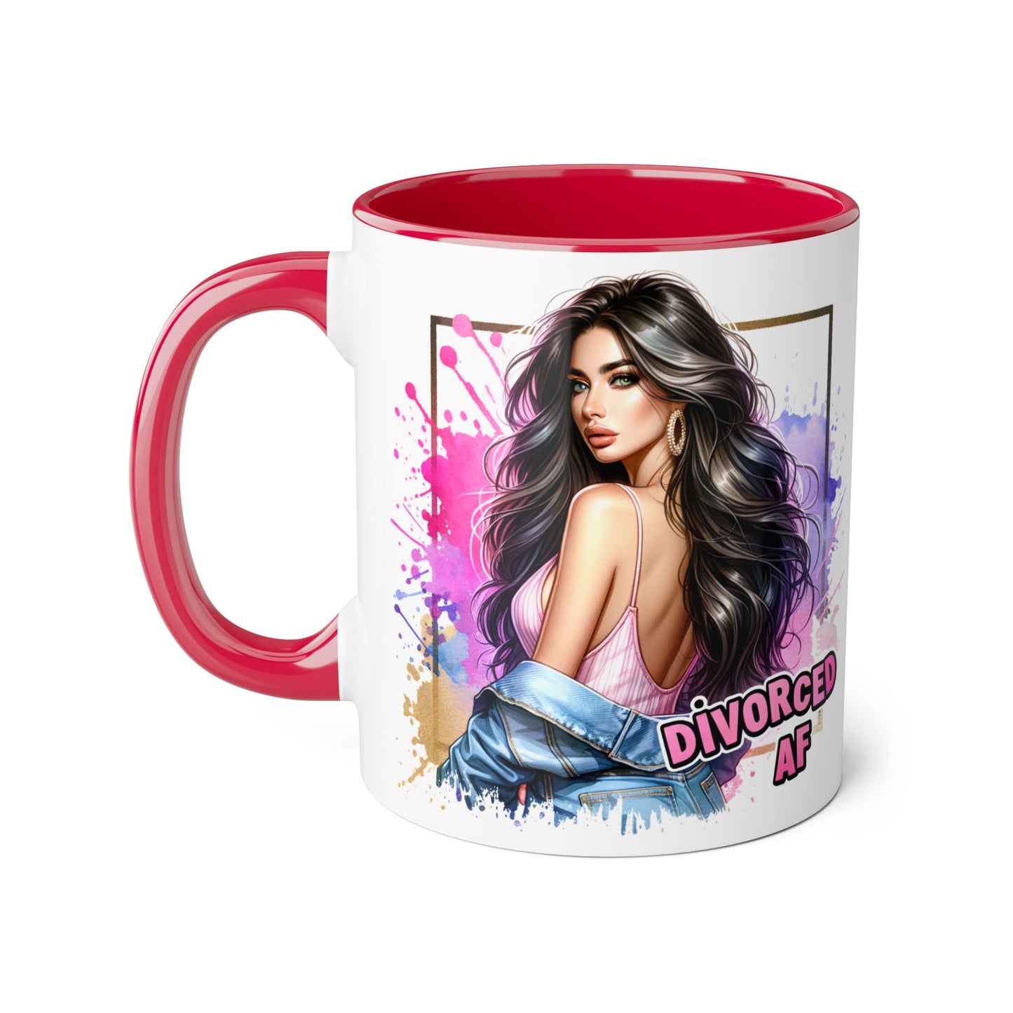 Mug - Divorced AF 11oz Accent Mug