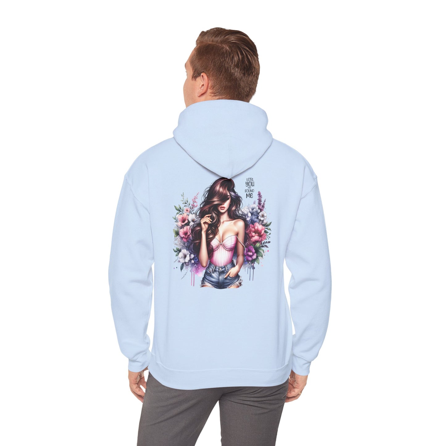 Breakup Hoodie - Unisex Hooded Sweatshirt Lost You and Found Me Design