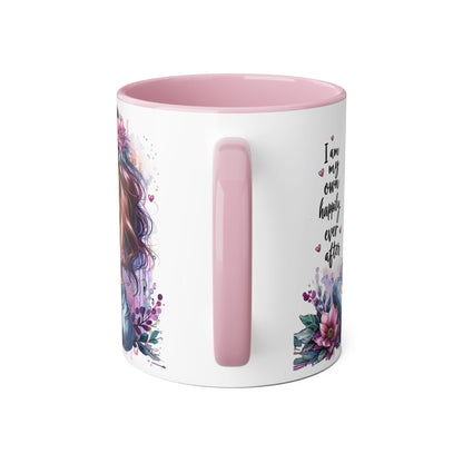 I Am My Own Happily Ever After Empowering Self-Love Accent Mug - 11oz