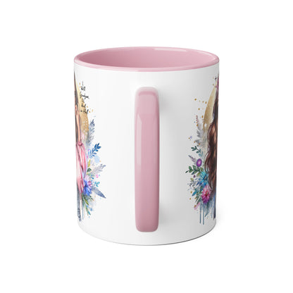 I Hold Grudges, I'll Heal in Hell Stylish Accent Mug, Floral Coffee Cup, Gift for Her, Tea Time Essentials, Boho Chic Mug, Perfect for Birthdays, Casual Everyday Use
