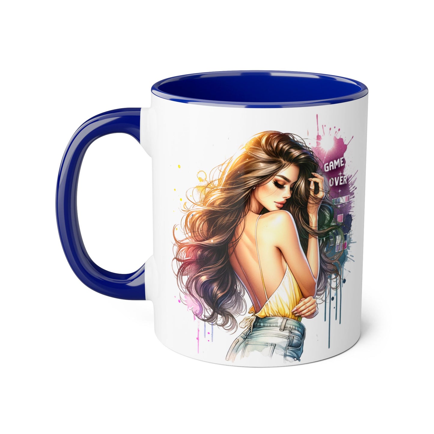 Vibrant Artist Accent Mug - Perfect for Coffee Lovers, Unique Gift Idea, Trendy Drinkware, Stylish Home Decor, Birthday or Celebration