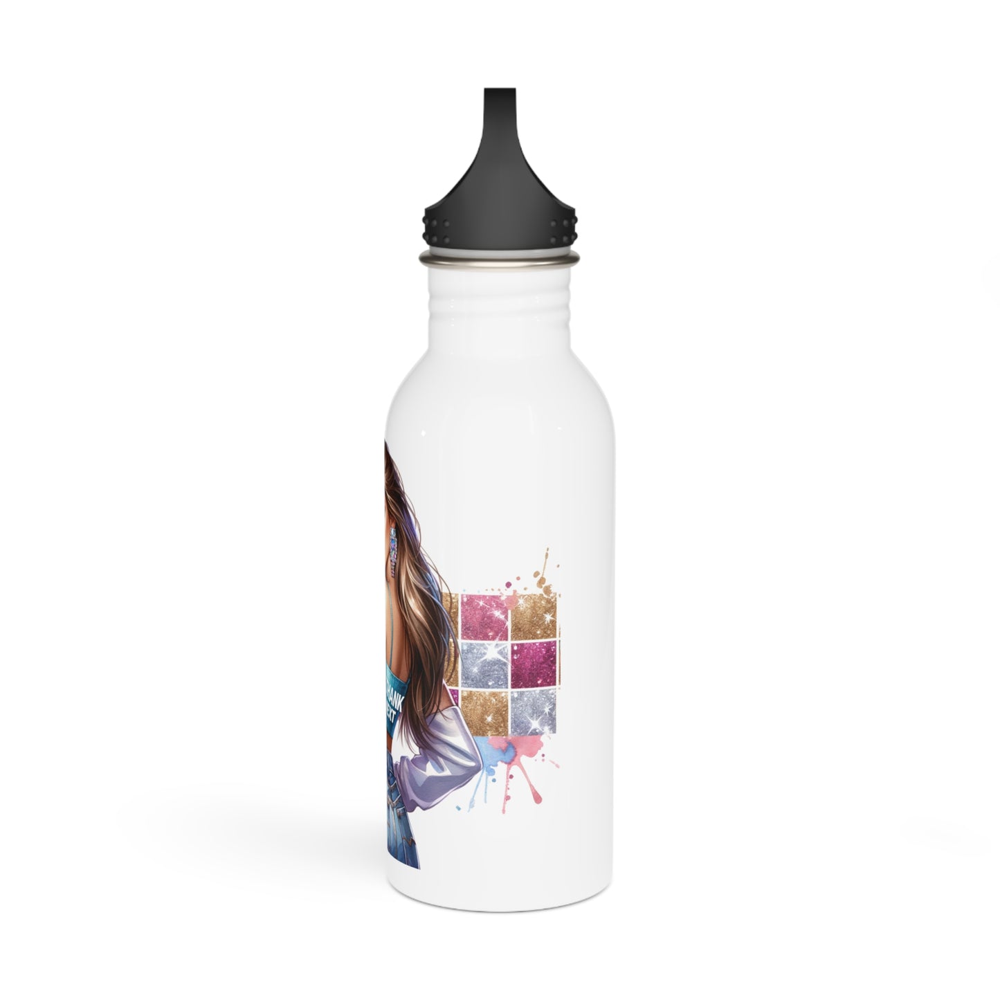 Thank U, Next Stylish Stainless Steel Water Bottle with Fashionista Design, Eco-Friendly Drinkware, Gift for Her, Personalized Hydration, Gym Essential