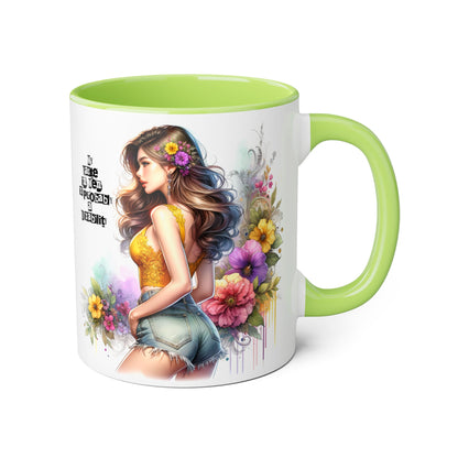 Funny Accent Mug - My Taste in Men is Probably a Disability Humor 11oz Cup