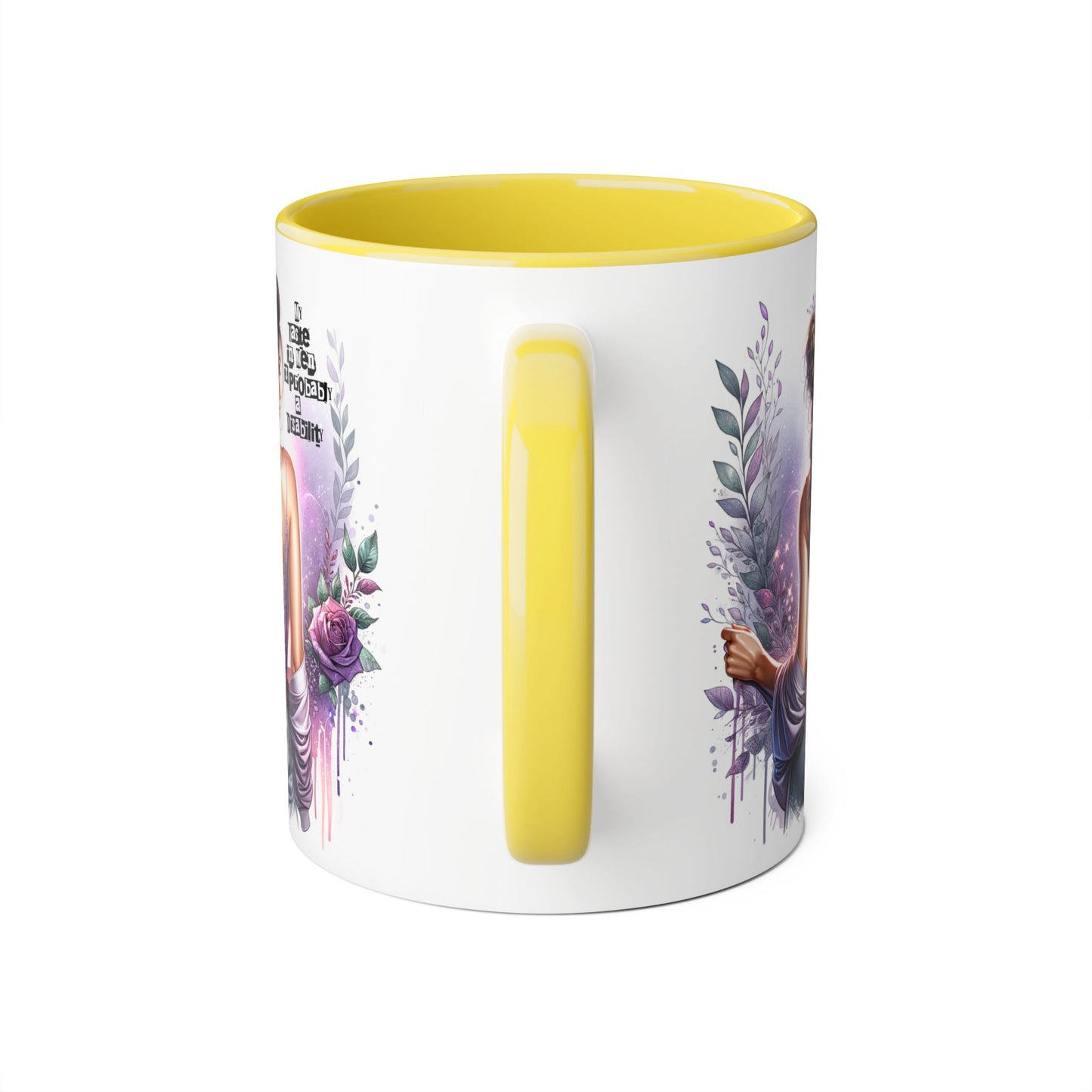 Funny Accent Mug - My Taste in Men is Probably a Disability Humor 11oz Cup