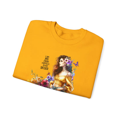 I Am My Own Happily Ever After  Artistic Unisex Heavy Blend™ Crewneck Sweatshirt - Perfect Gift for Artists, Creative Souls, Birthdays, Casual Wear, Art Lovers