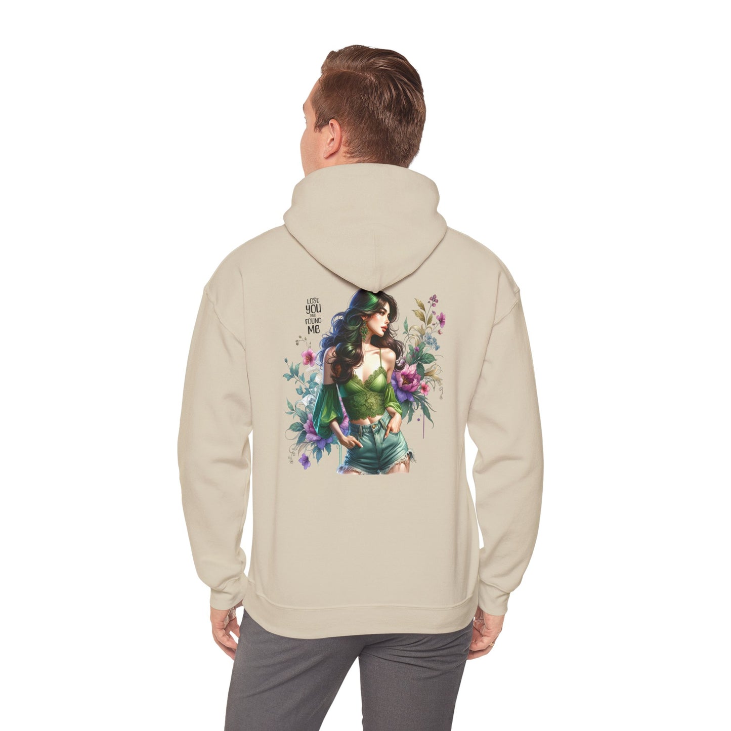 Breakup Hoodie - Unisex Hooded Sweatshirt Lost You and Found Me Design