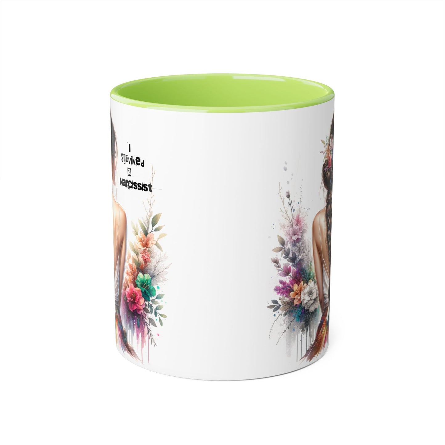 Beautiful Narcissist Accent Mug, Coffee Cup for Nature Lovers, Floral Mug, Birthday Gift, Self-Love, Inspirational Drinkware