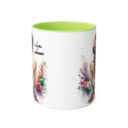 Beautiful Narcissist Accent Mug, Coffee Cup for Nature Lovers, Floral Mug, Birthday Gift, Self-Love, Inspirational Drinkware