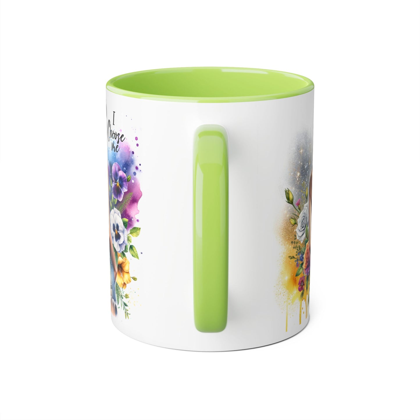 I Choose Me Empowering Accent Mugs, Coffee Cup for Self-Love, Inspirational Drinkware, Gifts for Her, Motivational Home Decor