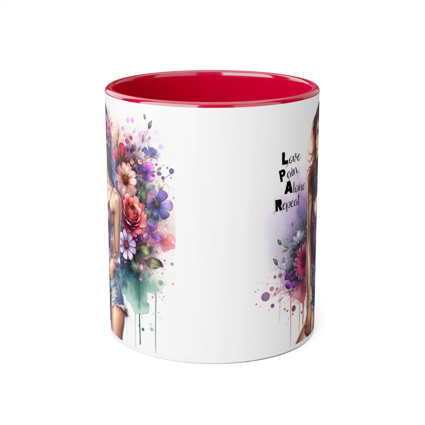Floral Design Mug, Artistic Coffee Cup, Unique Gift, Vibrant Home Decor, Inspirational Drinkware, Birthday Present