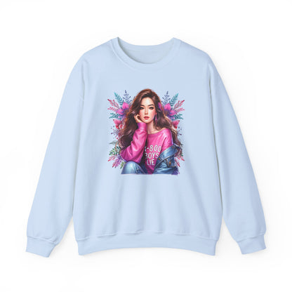 1-800-Boys-Lie Trendy Crewneck Sweatshirt - Cozy Unisex Pullover, Perfect for Casual Days, Gifts for Her, Cute Fashion Layering, Everyday Style