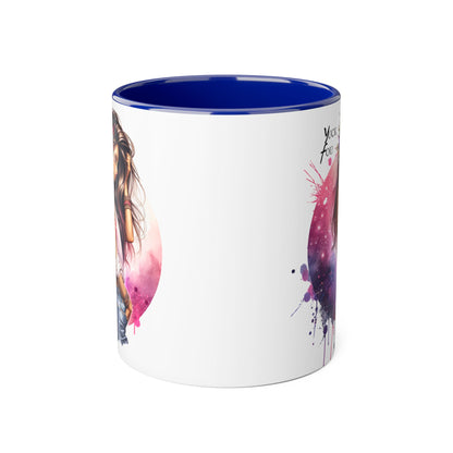 Yuck Fou Stylish Accent Mugs, Floral Design for Coffee Lovers, Unique Gift, Art Mug, Personalized Drinkware, Vibrant Tea Cups