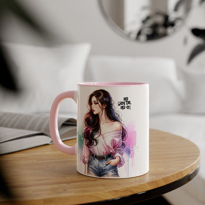 It's Not Me, It's You Humoristic Vibrant Accent Mug, Espresso Lover's Gift, Stunning Art Print Mug, Unique Coffee Cup, Colorful Tea Mug, Perfect for Birthdays, Cozy Vibes