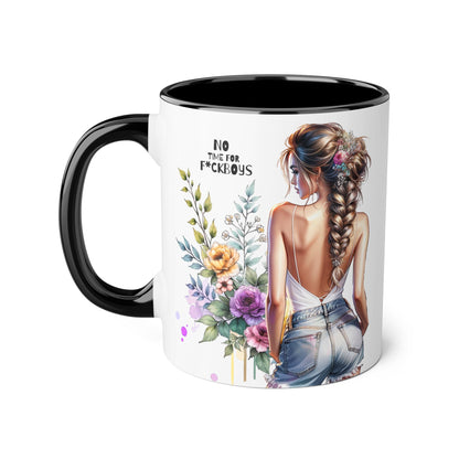 Funny Accent Mug - No Time For F*boys 11oz