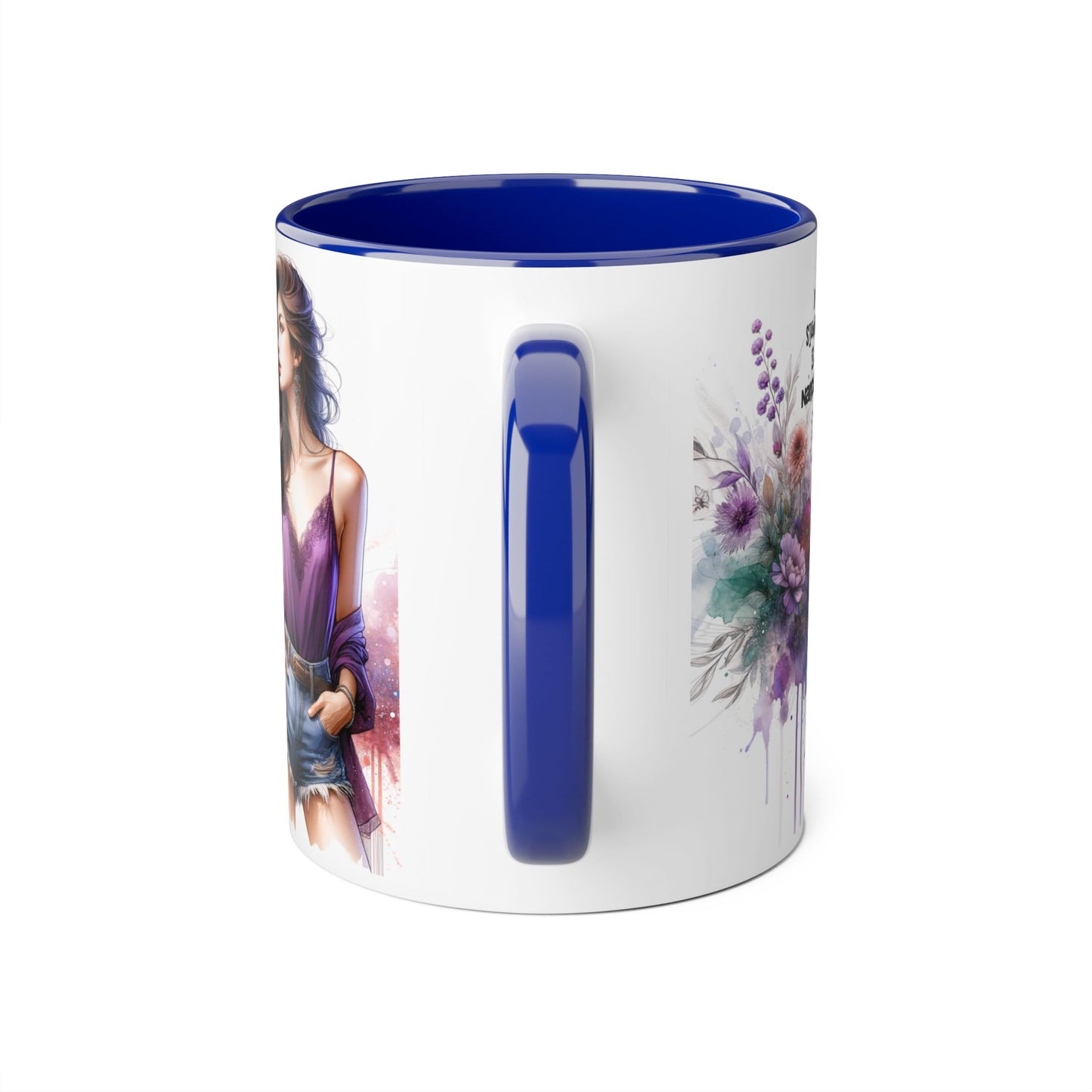 Stylish Quote Mug, Fashion Lover Gift, Narcissist Coffee Cup, Floral Design Mug, Unique Drinkware for Her