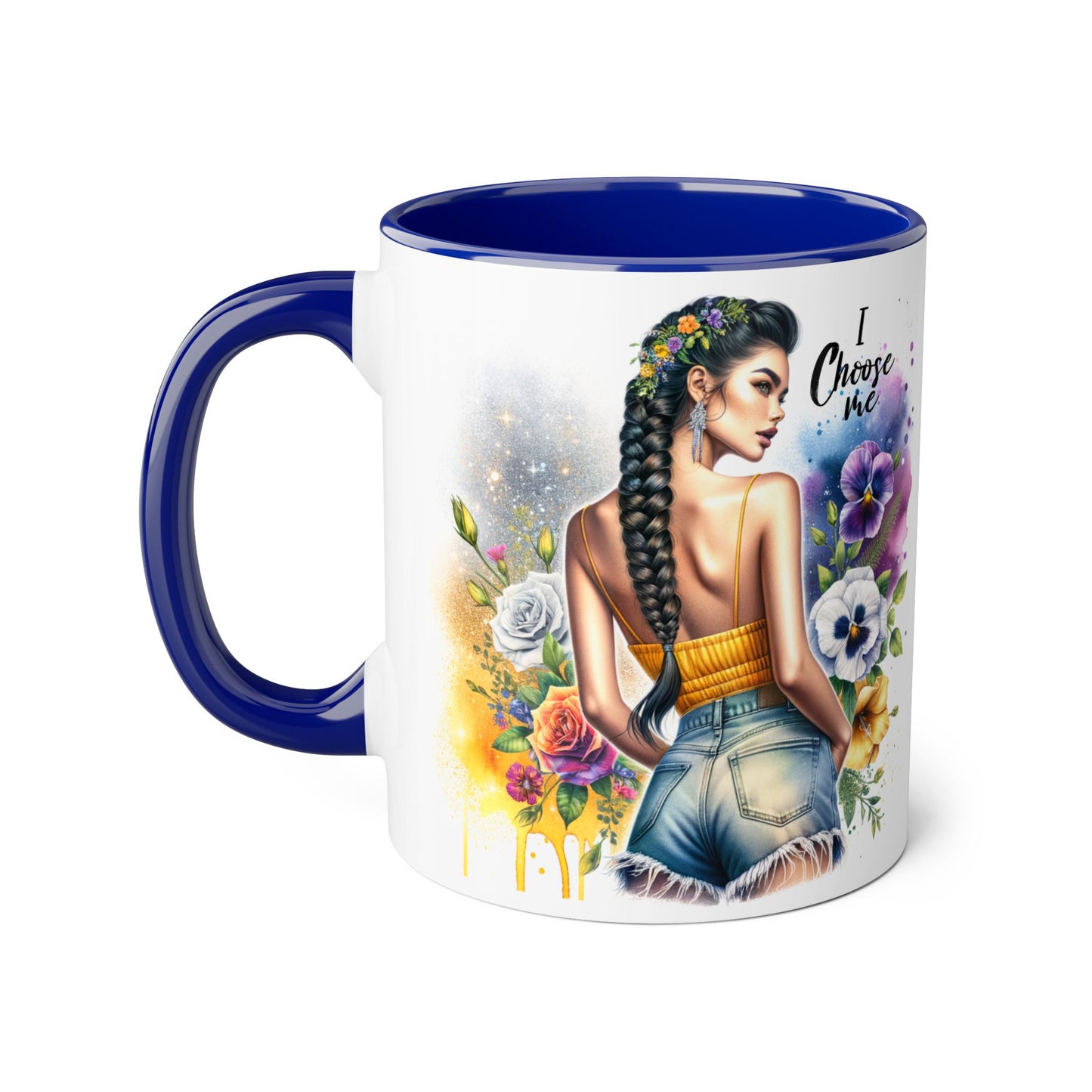 I Choose Me Empowering Accent Mugs, Coffee Cup for Self-Love, Inspirational Drinkware, Gifts for Her, Motivational Home Decor