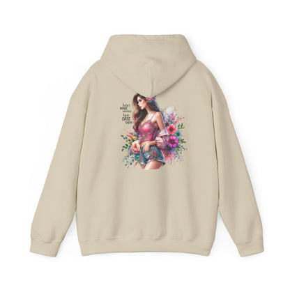I Don`t  Make Mistakes, I Just Date Them Floral Bliss Unisex Hooded Sweatshirt - Cozy Gift, Bohemian Style, Comfortable Layer, Everyday Wear, Spring Fashion