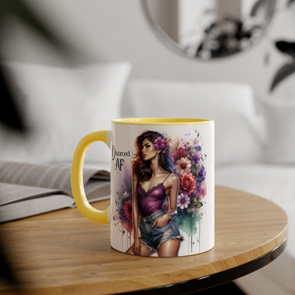 Mug - Divorced AF 11oz Accent Mug