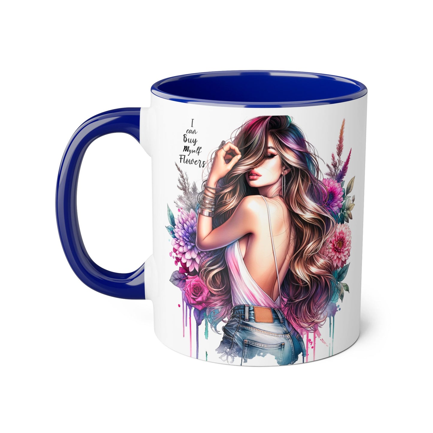I Can Buy Myself Flowers Bohemian Flower Mug | I’m Busy Being Fabulous Coffee Cup, Floral Mug, Gift for Flower Lovers, Home Decor, Coffee Lover's Essential