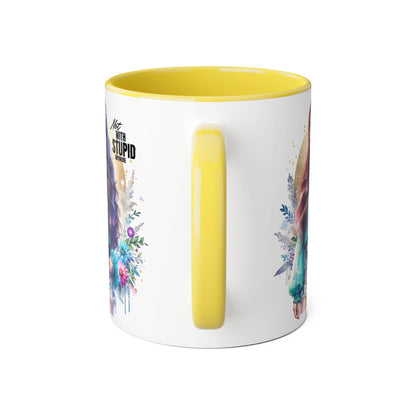 Mug - Not With Stupid Anymore Humoristic 11oz Accent Mug