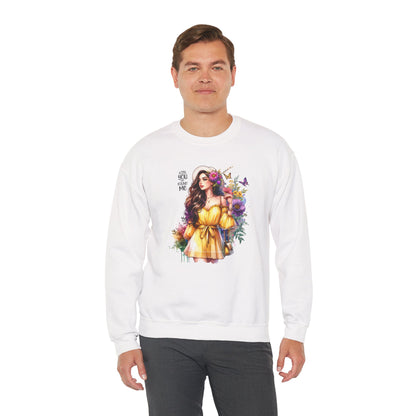 Lost You And Found Me Floral Art Crewneck Sweatshirt, Cozy Unisex Sweater, Gift for Her, Spring Fashion, Inspirational Apparel