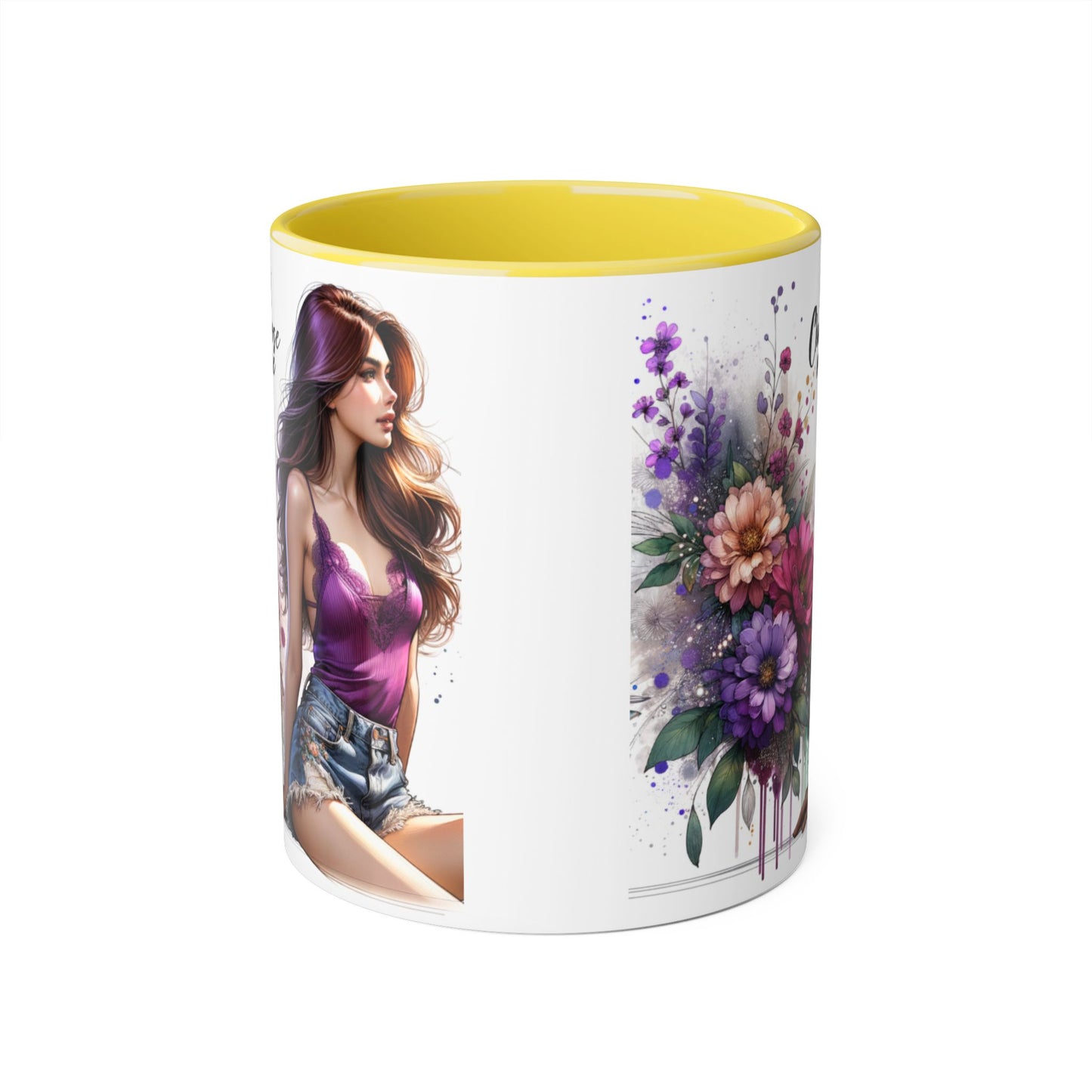 I Choose Me Elegant Floral Accent Mug, Coffee Cup, Tea Mug, Gift for Her, Inspirational Drinkware, Home Decor, Birthday Gift, Art Mug