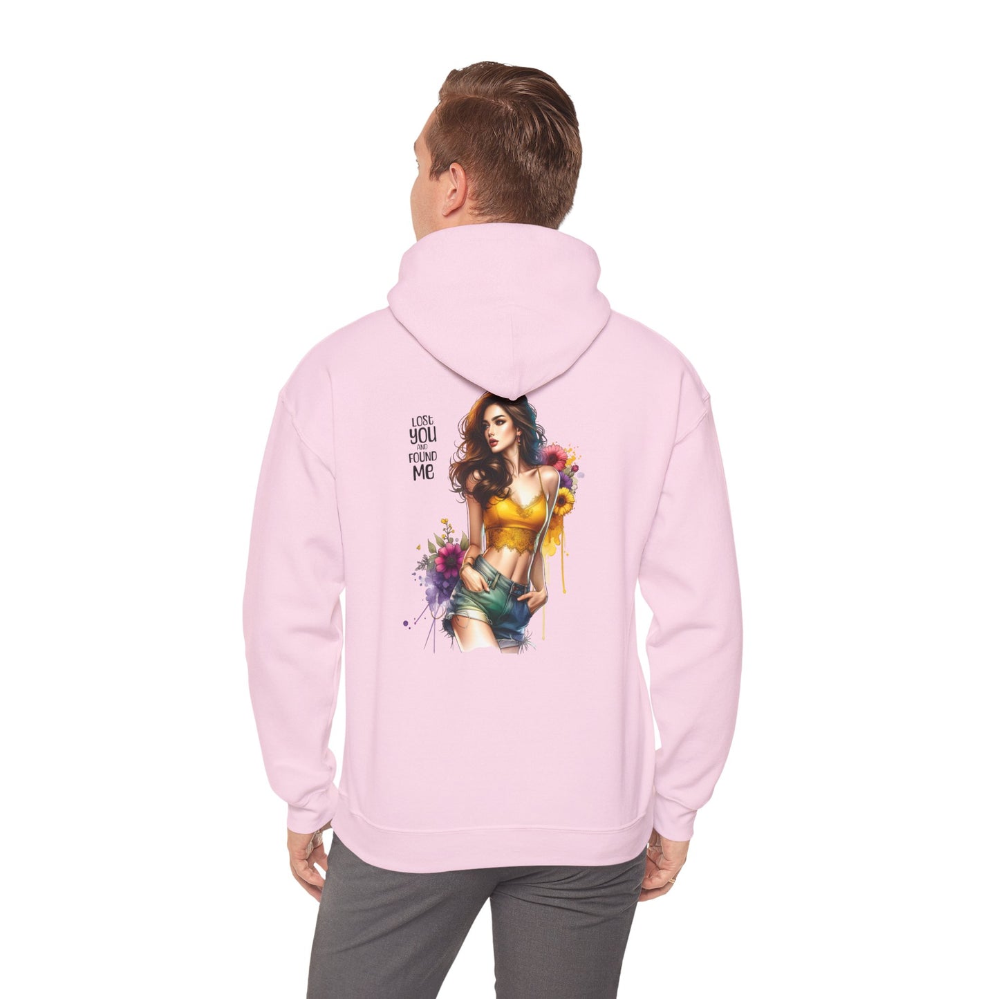 Breakup Hoodie - Unisex Hooded Sweatshirt Lost You and Found Me Design