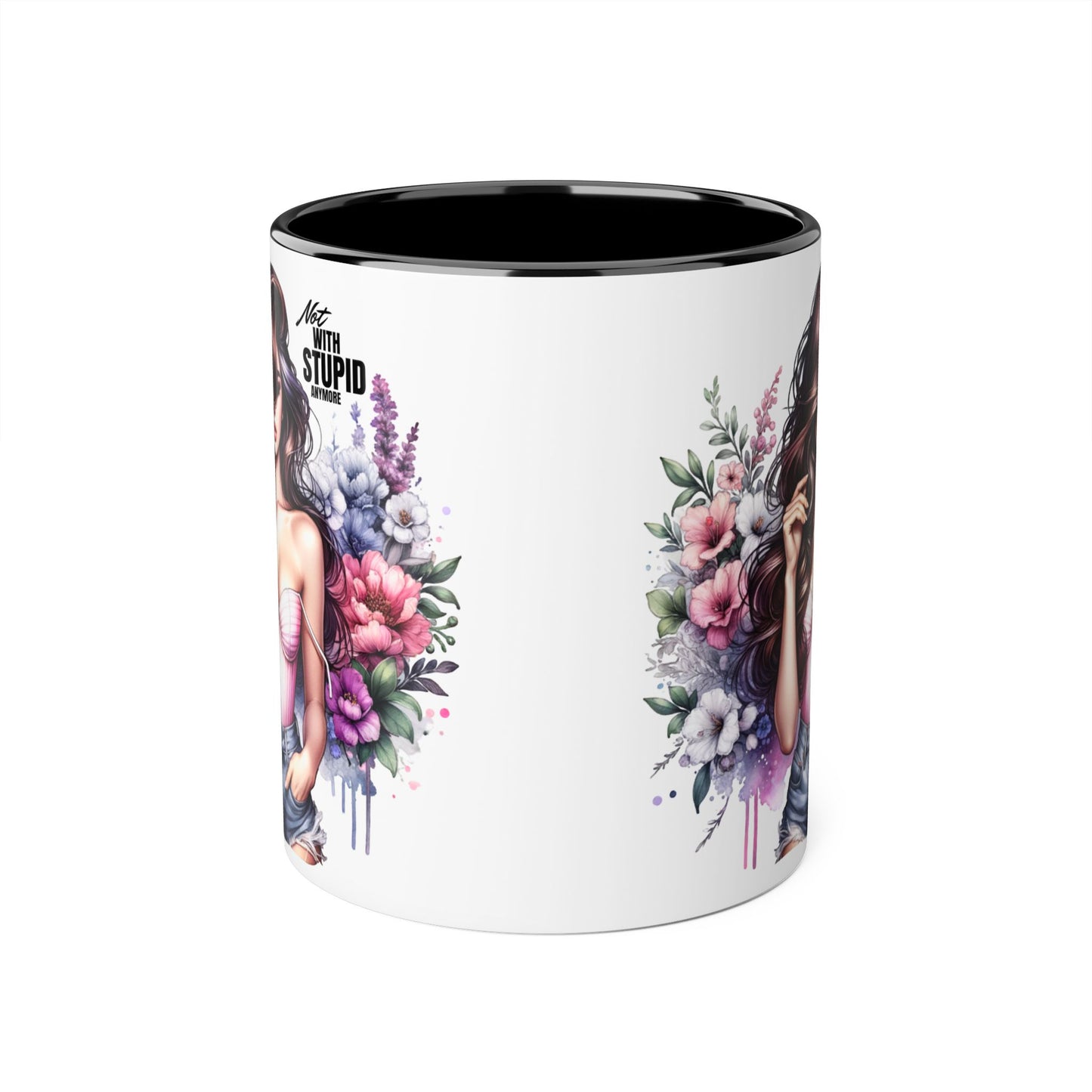 Mug - Not With Stupid Anymore Humoristic 11oz Accent Mug
