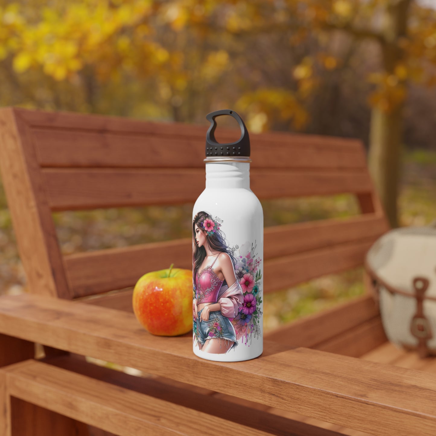 I Don't Make Mistakes, I Date Them Floral Stainless Steel Water Bottle - Quirky Eco-Friendly Hydration, Stylish Travel Mug, Fitness Accessory, Fun Gift for Her, Summer [...]