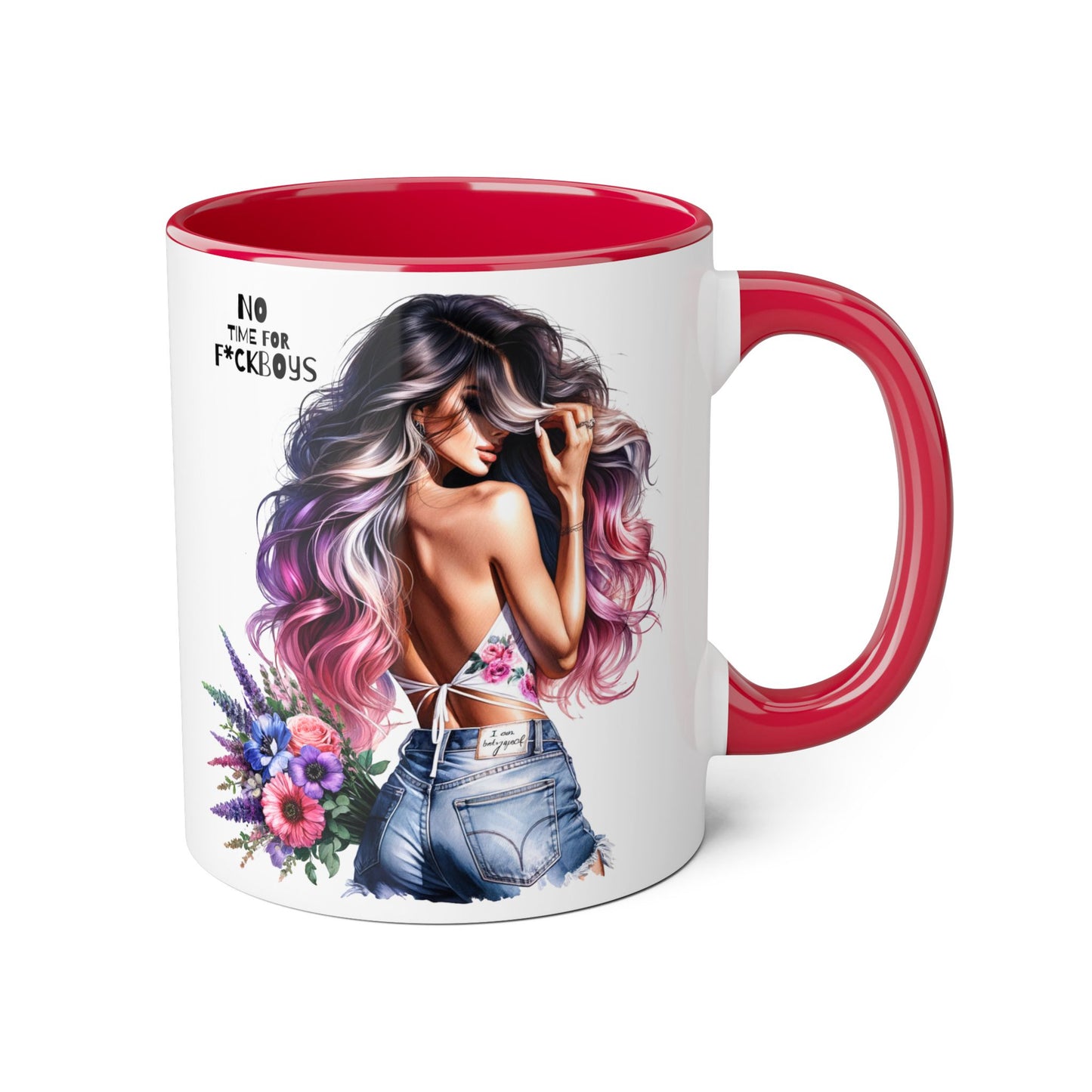 Funny Accent Mug - No Time For F*boys 11oz