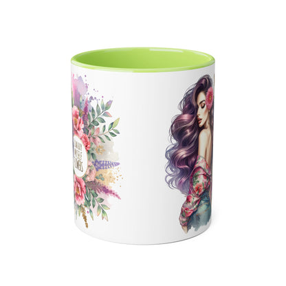 I Can Buy Myself Flowers Floral Inspiration Mug, Unique Gift for Her, Coffee Cup, Self-Care Item, Beautiful Floral Design