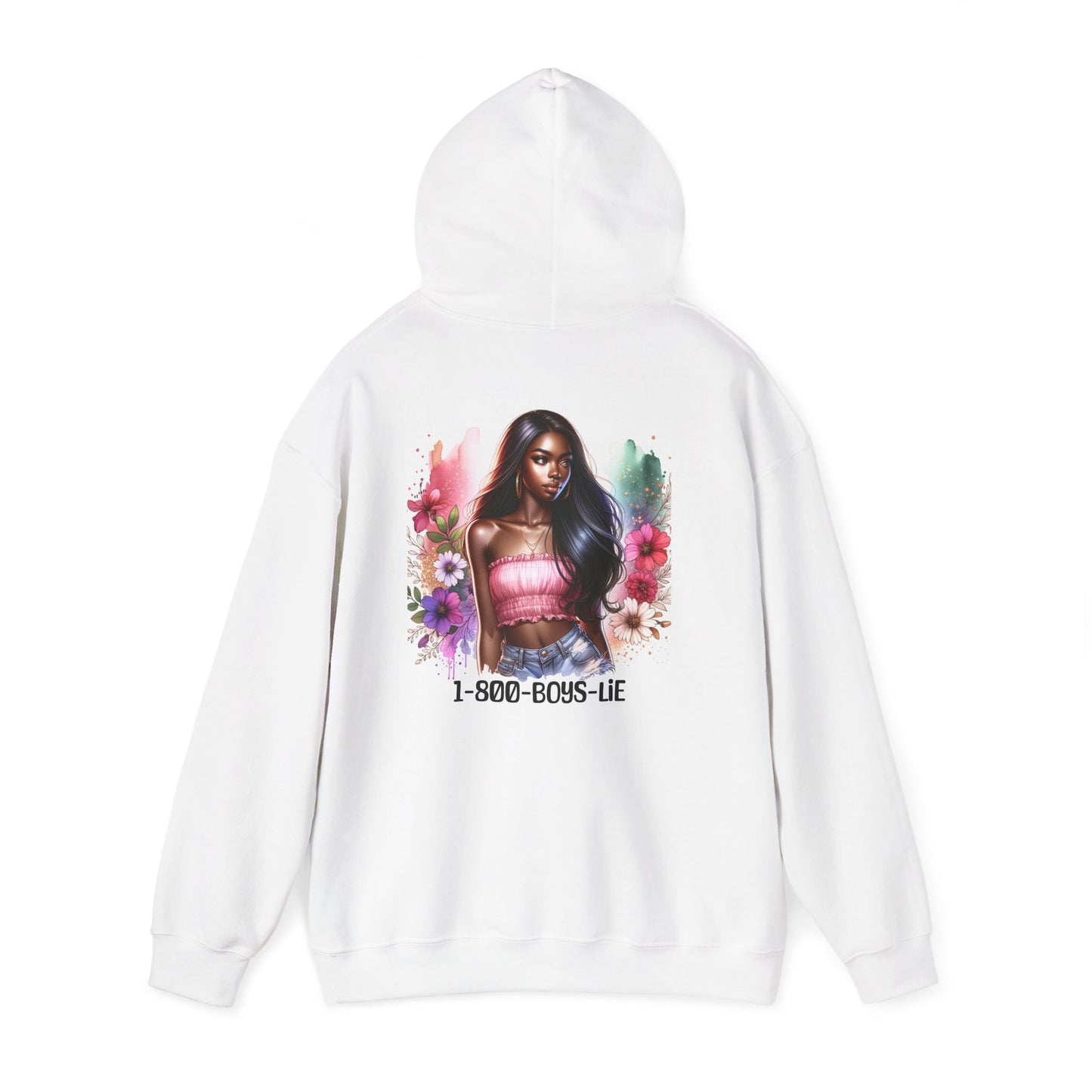 1-800-Boys-Lie Chic Floral Sweatshirt, Unisex Hoodie for Teens, Cute Sweatshirt for Women, Gift for Her, Casual Streetwear, Attitude Apparel