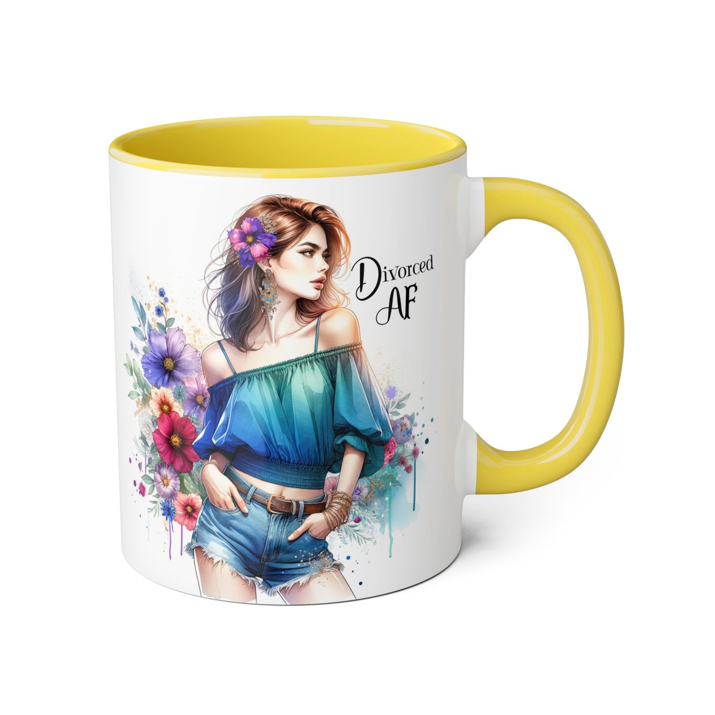 Divorced AF Accent Mug