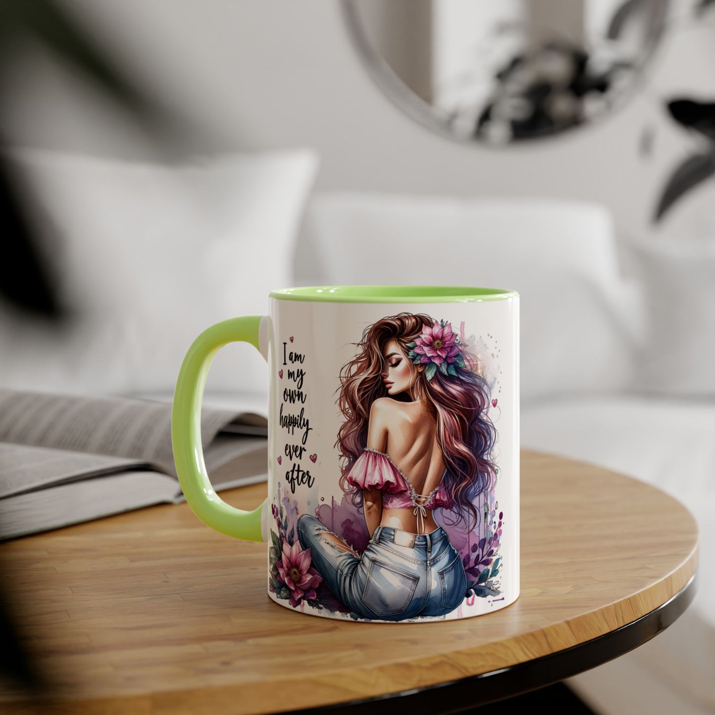 I Am My Own Happily Ever After Empowering Self-Love Accent Mug - 11oz