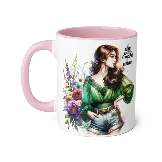 Funny Accent Mug - My Taste in Men is Probably a Disability Humor 11oz Cup