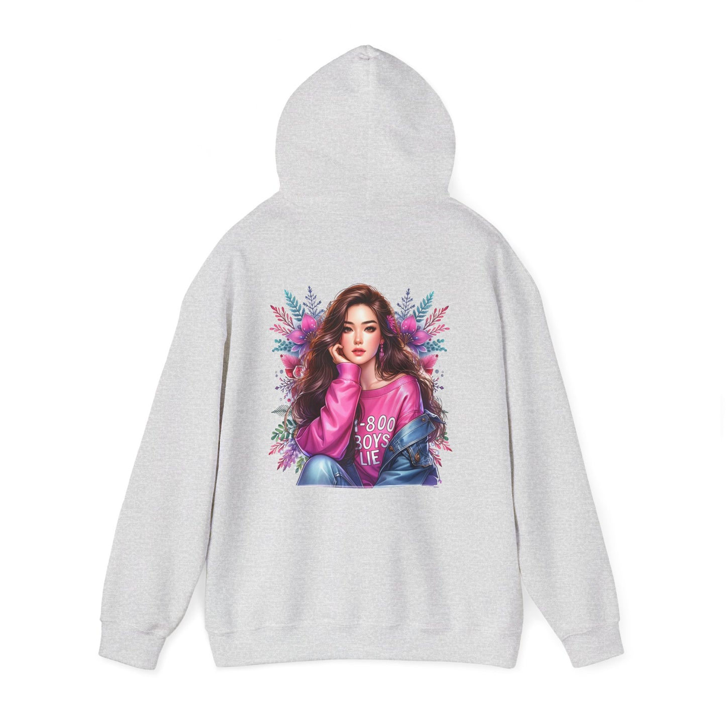 1-800-Boys-Lie Stylish Graphic Hoodie for Trendsetters, Cozy Hooded Sweatshirt, Fashionable Streetwear, Perfect Gift for Her, Everyday Comfort