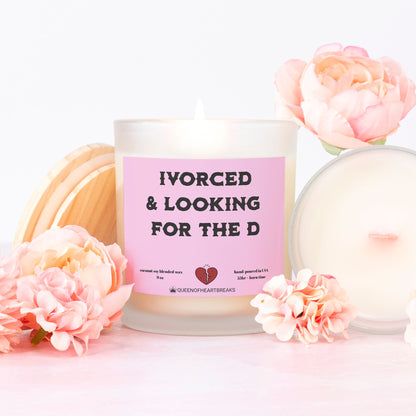 Ivorced & Looking For the D-Candle Frosted (Pink Wick) Glass