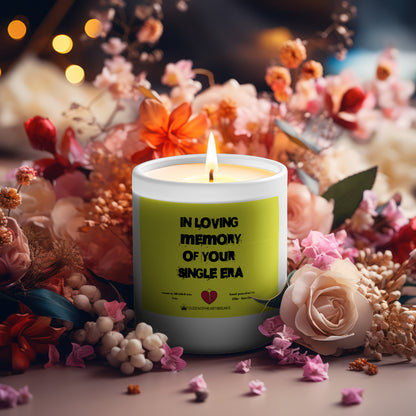 In Loving Memory Of Your Single Era-Candle Frosted (Pink Wick) Glass